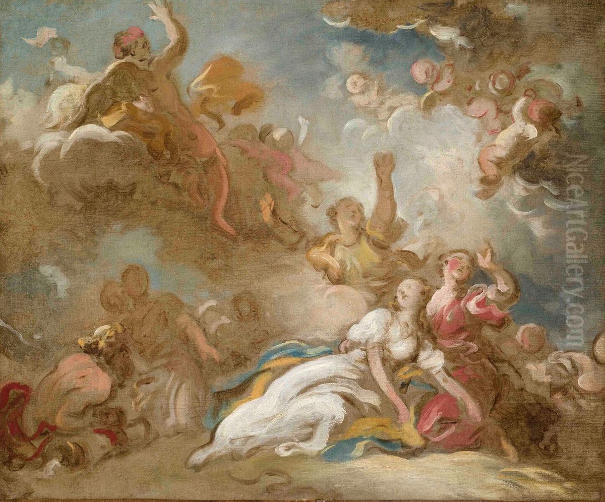 La mort de Cleopatre Oil Painting by Jean-Honore Fragonard