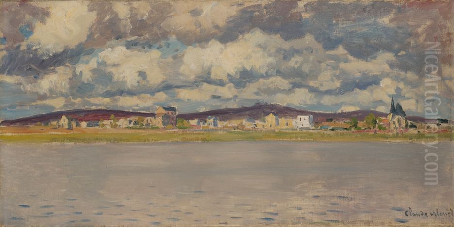 View of Argenteuil Oil Painting by Claude Oscar Monet