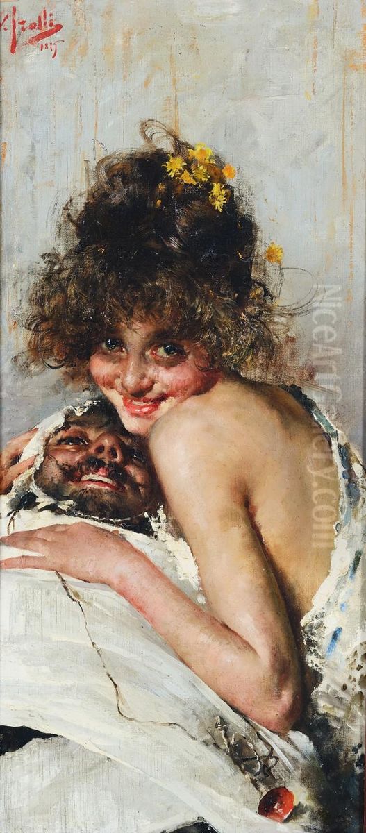 We become like this Oil Painting by Irolli Vincenzo