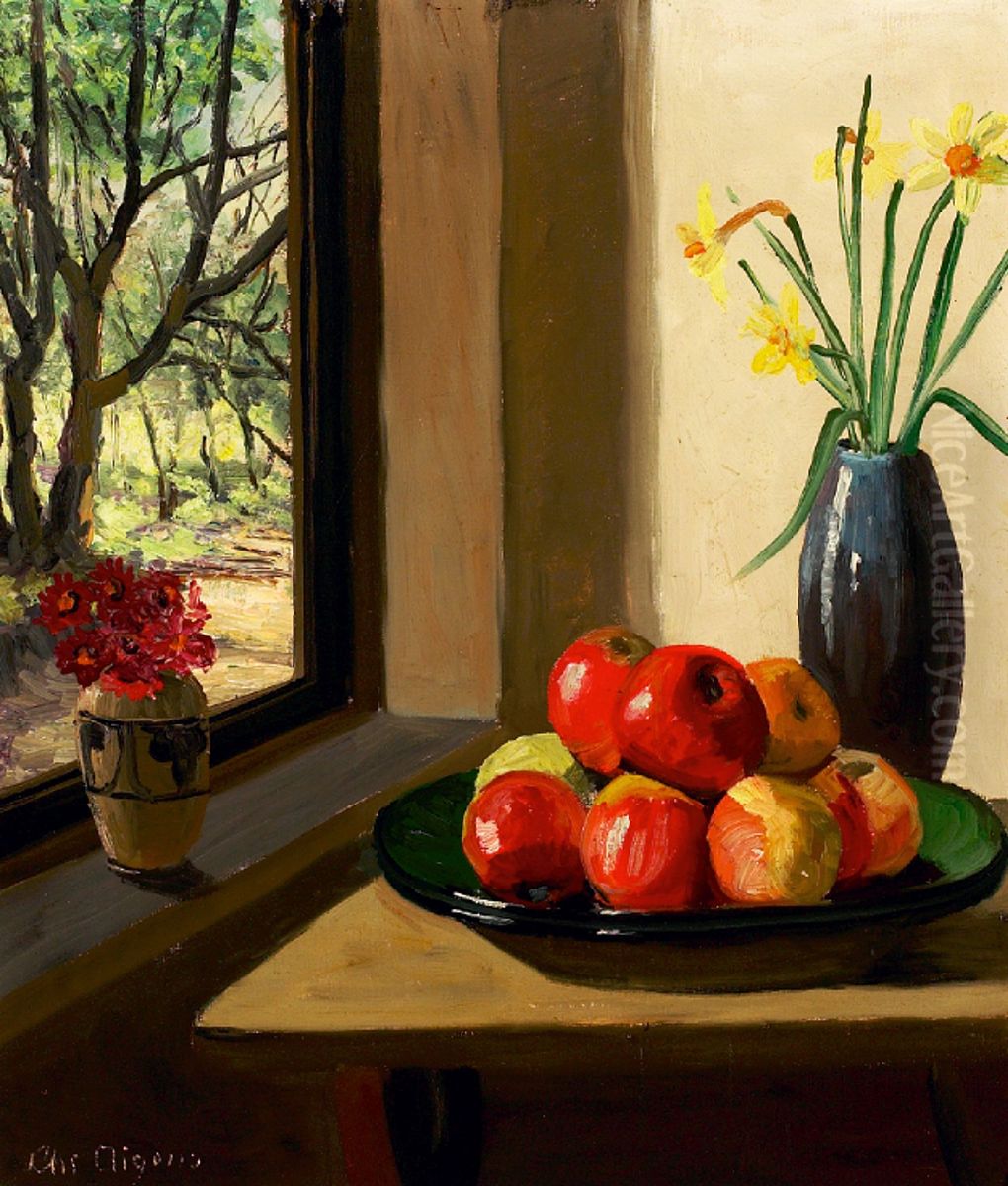 Opstilling. Oil Painting by Christian Aigens