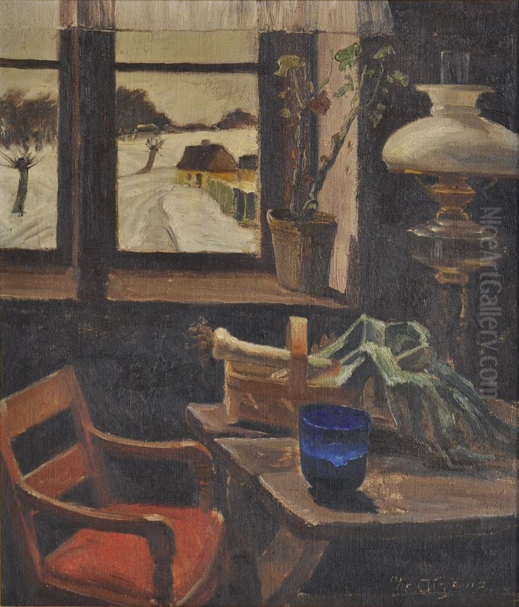 Interior. Oil Painting by Christian Aigens