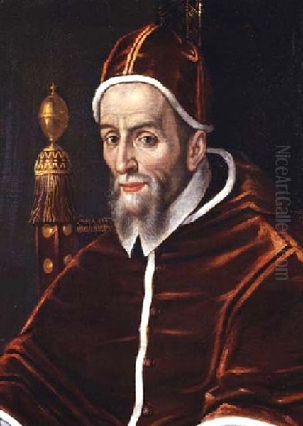 Portrait of Urban VII Oil Painting by Jacopo Bassano