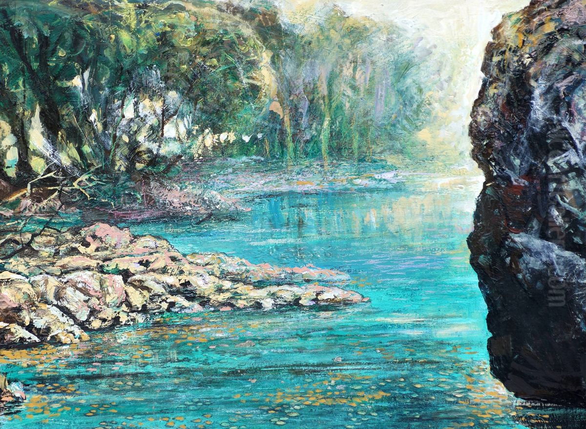Val di Mello Oil Painting by Paolo Boncompagni