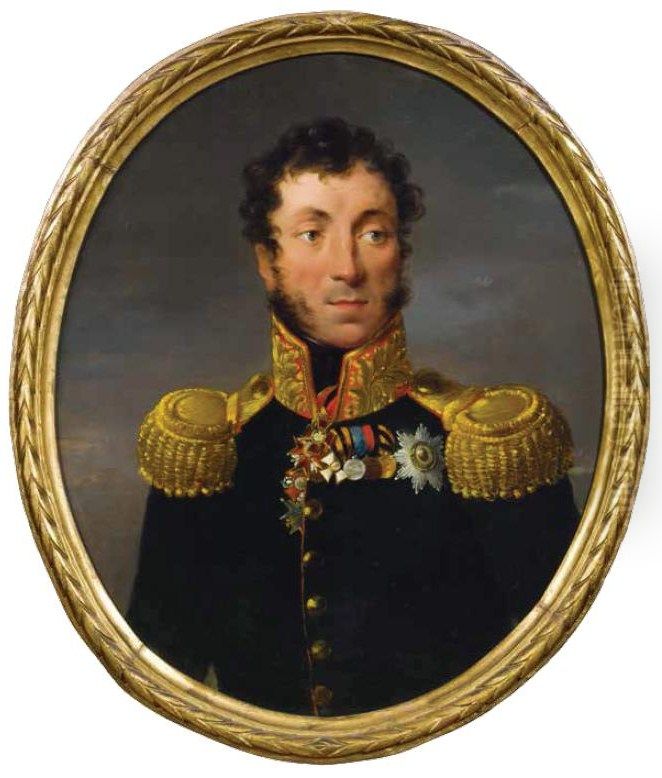 Ushakov, Pyotr Sergeyevich. Oil Painting by Alexander Molinari