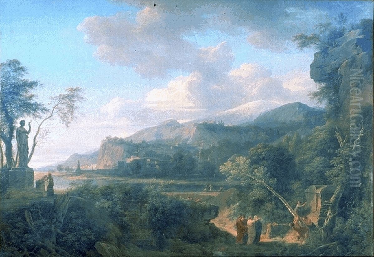 Cicero Discovering the Tomb of Archimedes Oil Painting by Pierre-Henri de Valenciennes