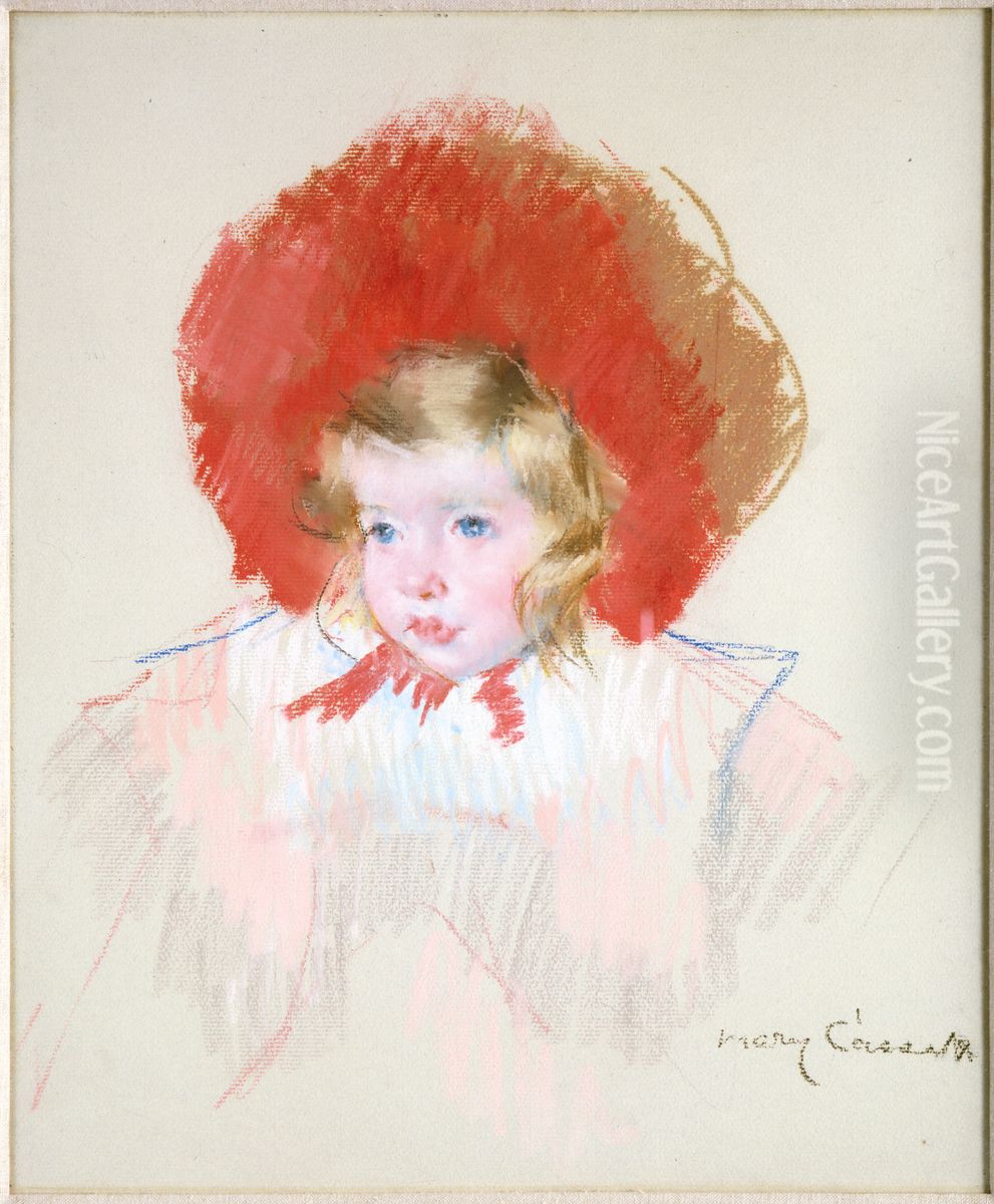 Child with Red Hat Oil Painting by Mary Cassatt