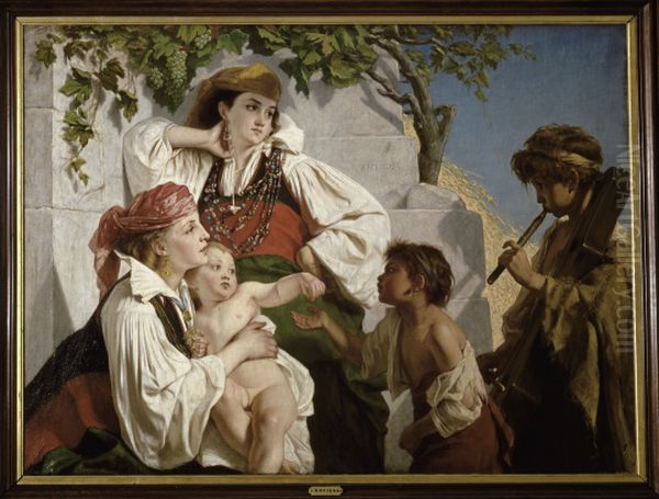 Aragonese of Anso Oil Painting by Alexandre Antigna