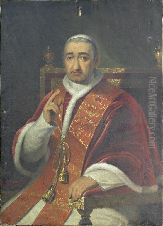 Ritratto di papa Gregorio XVI Oil Painting by Gaspare Mattioli