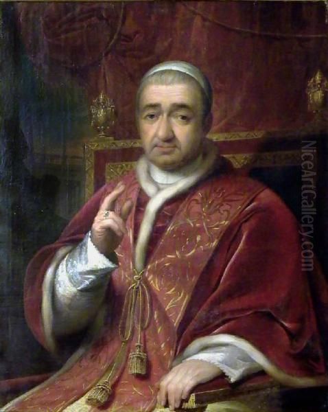 Ritratto di papa Gregorio XVI Oil Painting by Gaspare Mattioli