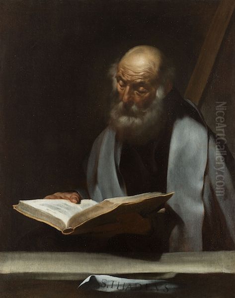Hl. Judas Thaddaus Oil Painting by Jusepe de Ribera