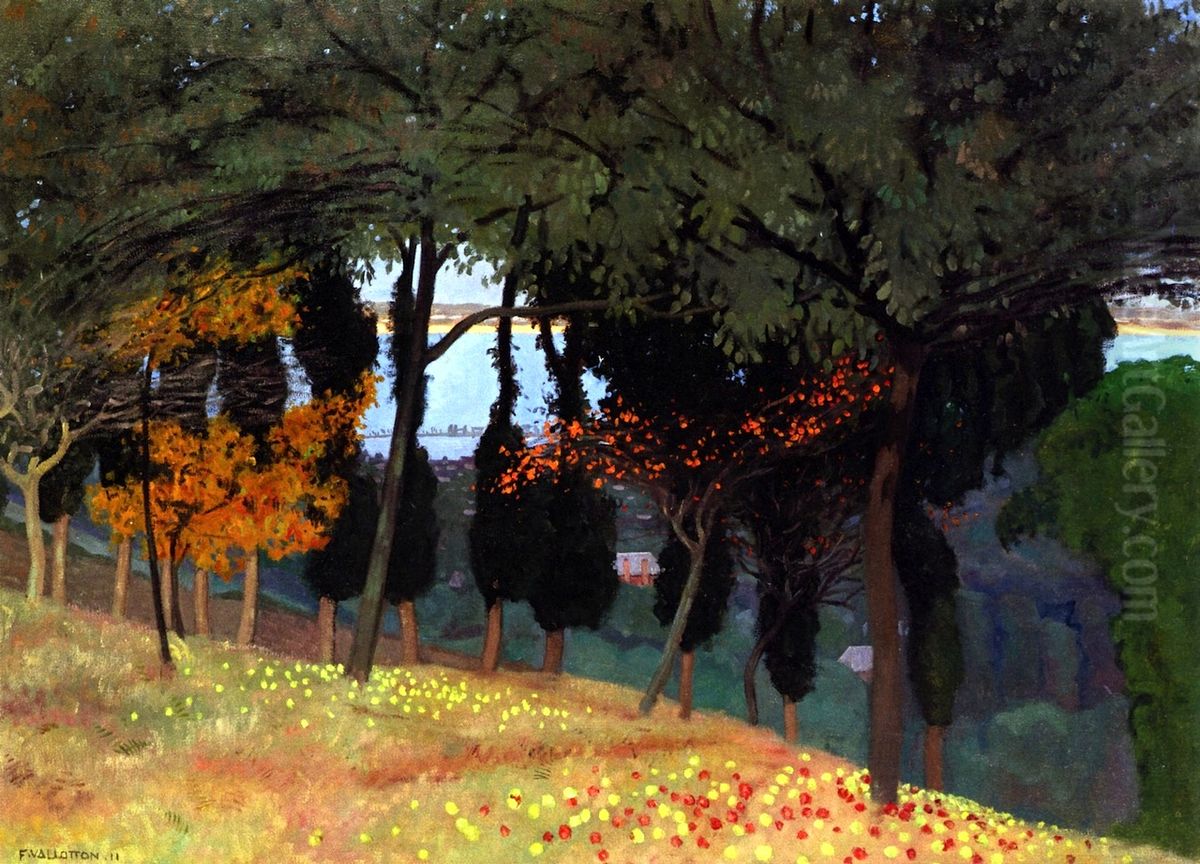 Les Pommes Oil Painting by Felix Vallotton