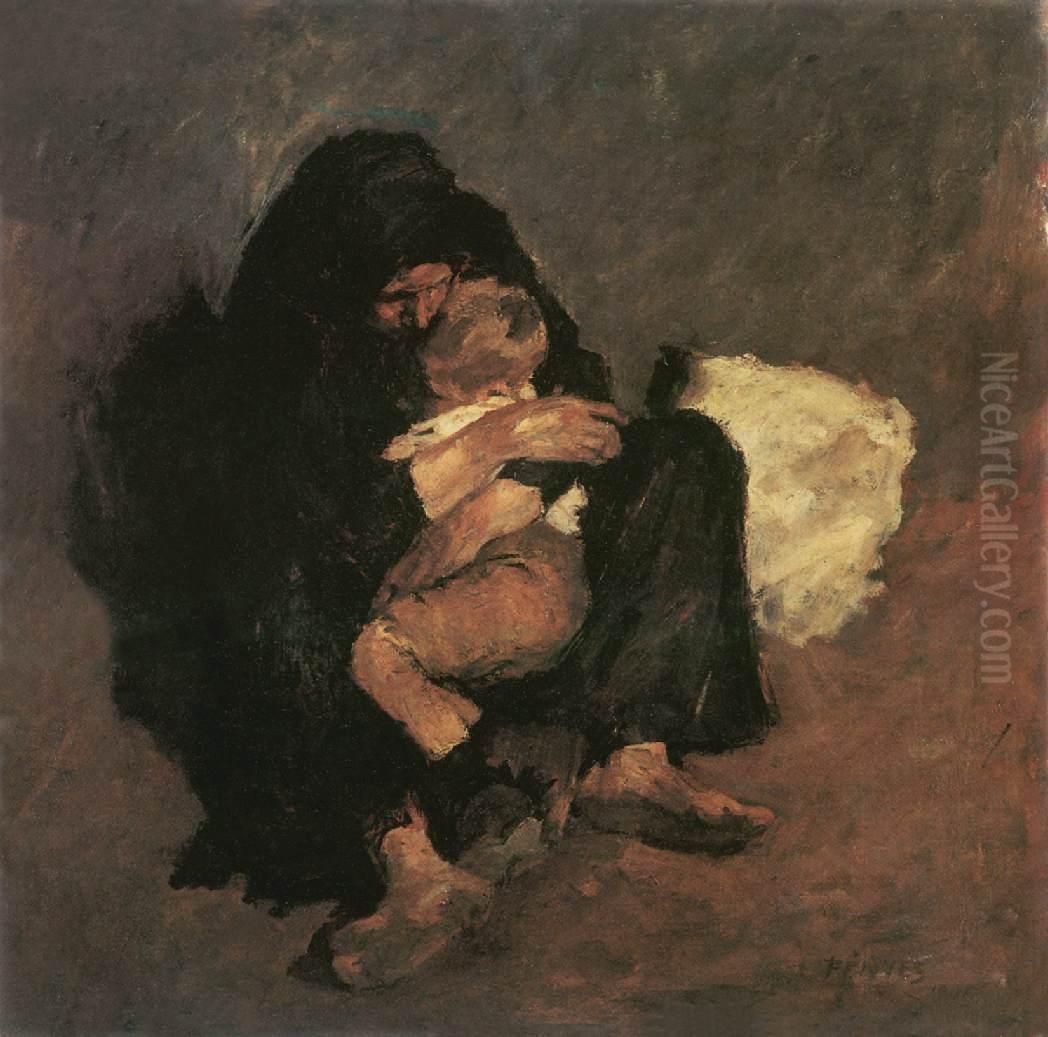 Mother (1901) Oil Painting by Adolf Fenyes