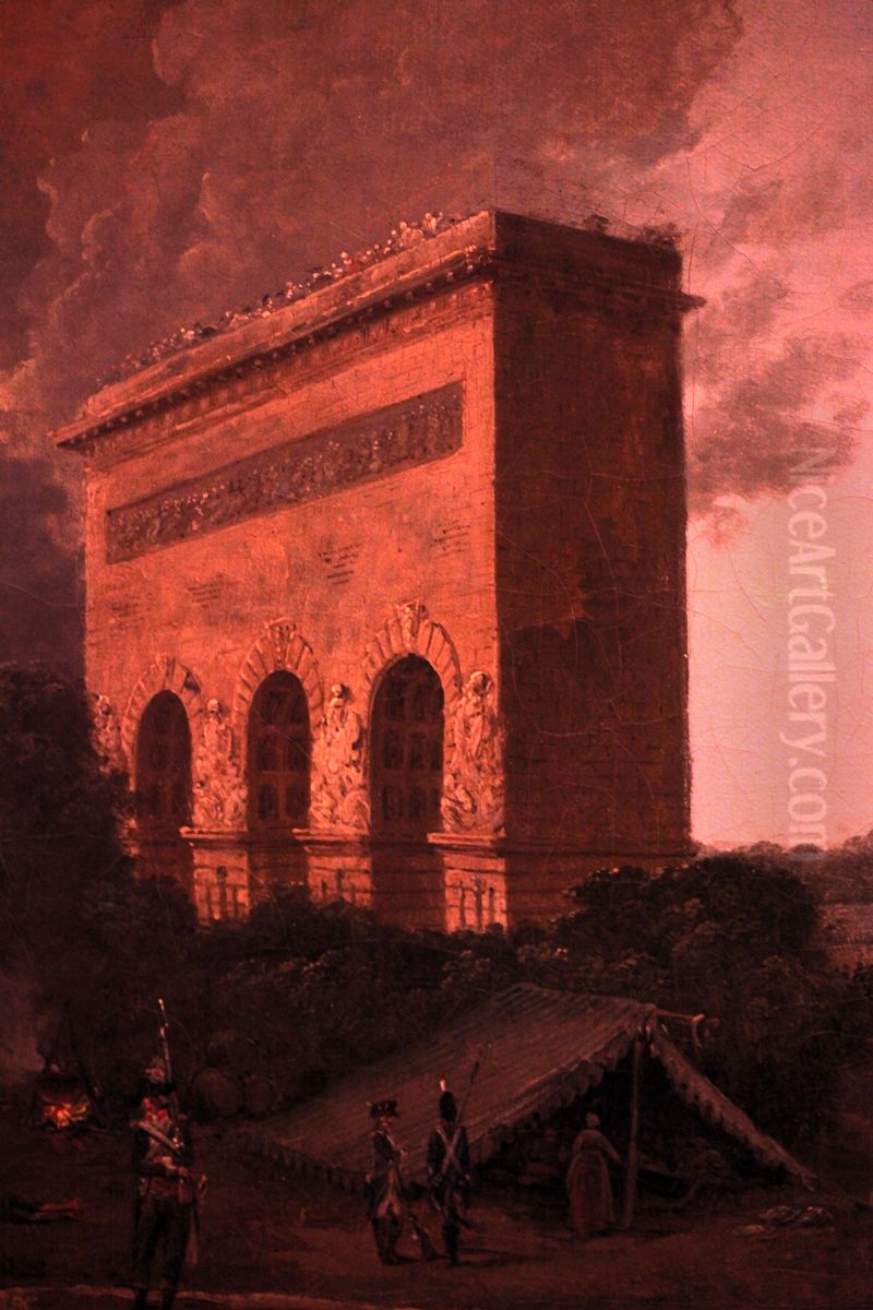 Fete de la Federation Oil Painting by Hubert Robert