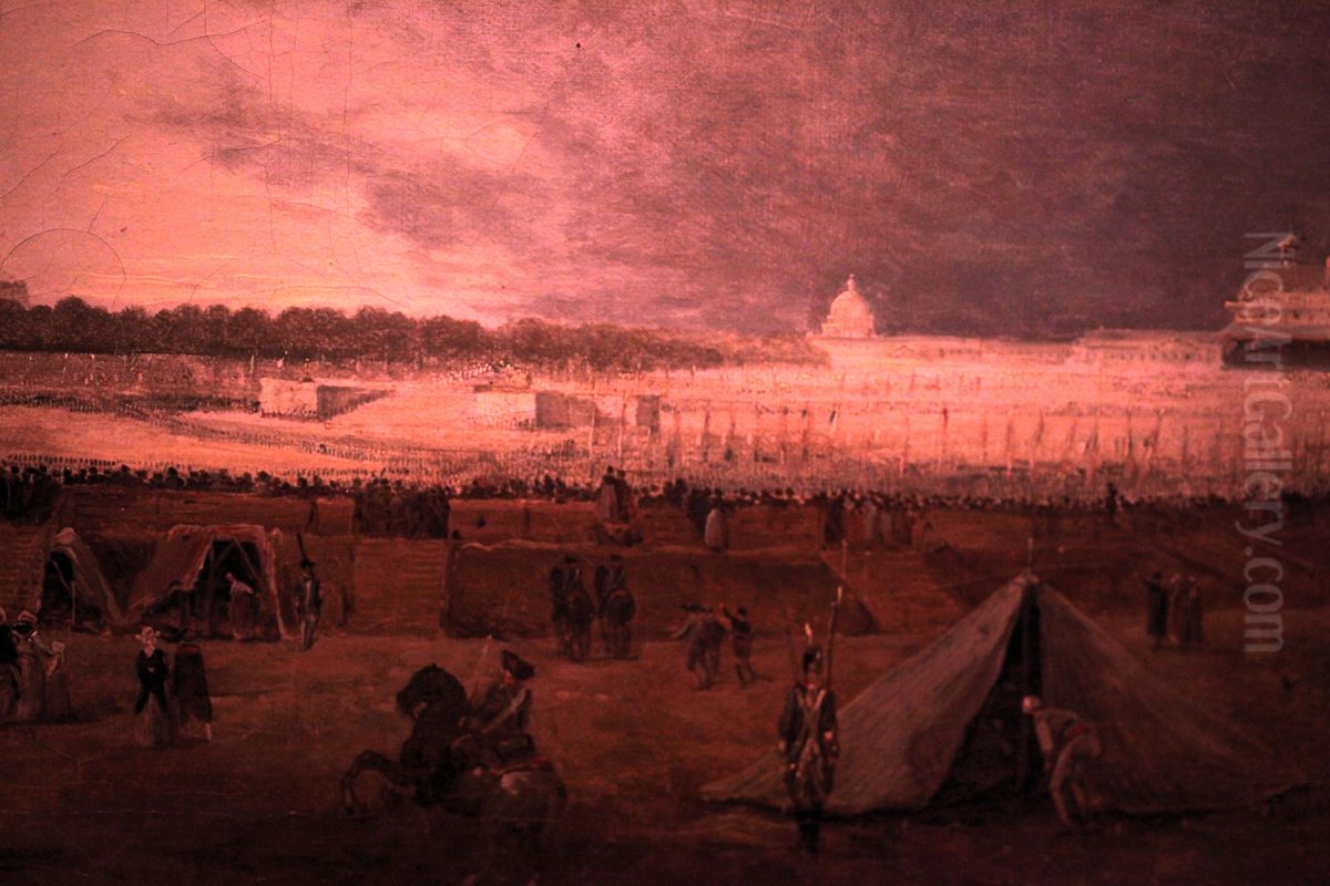 Fete de la Federation Oil Painting by Hubert Robert