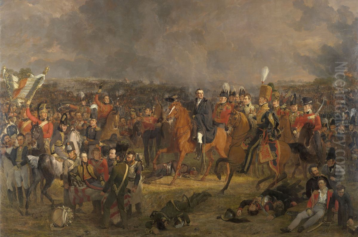 The Battle of Waterloo Oil Painting by Jan Willem Pieneman