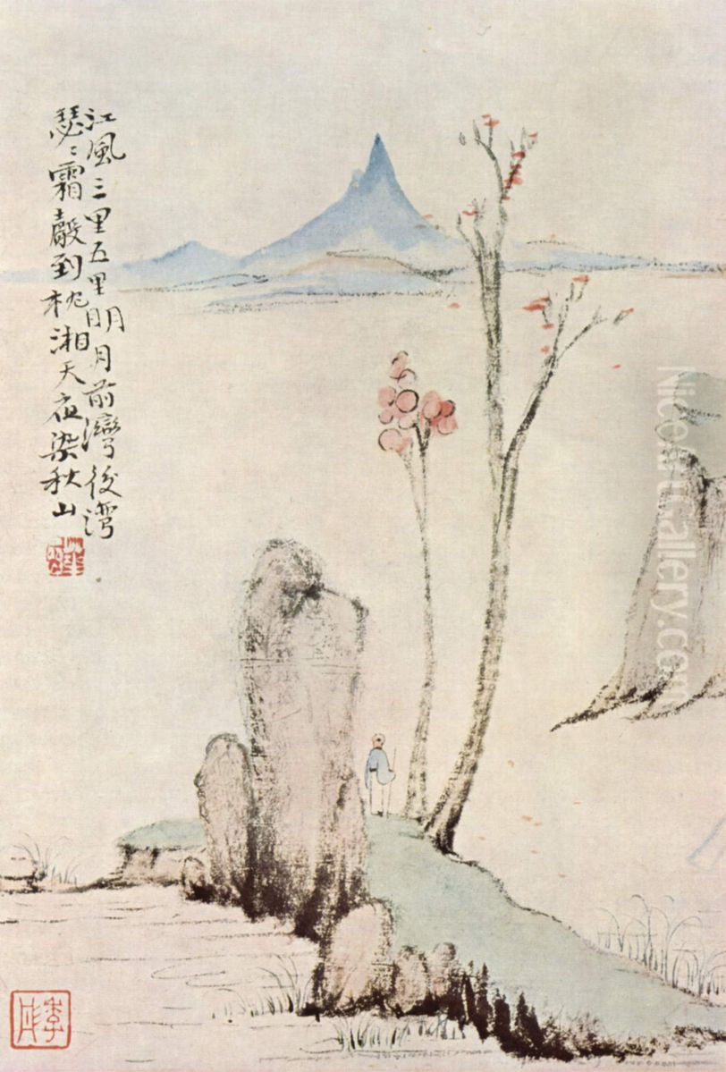 Herbstszene Oil Painting by Hua Yan