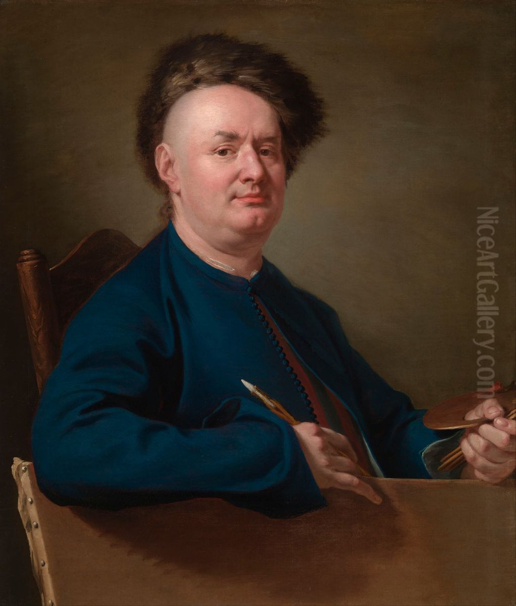 Portrait of Jozef van Aken Oil Painting by Thomas Hudson