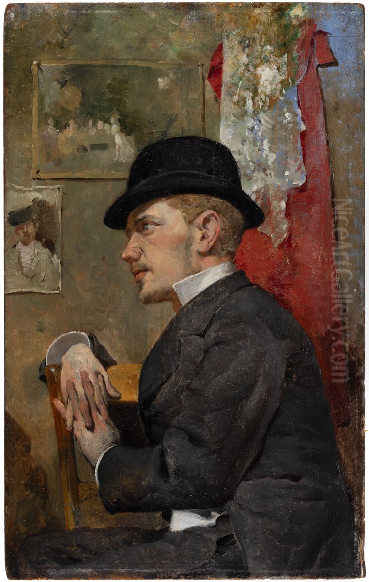 Portrait of Juan Rochelt Oil Painting by Anselmo Guinea