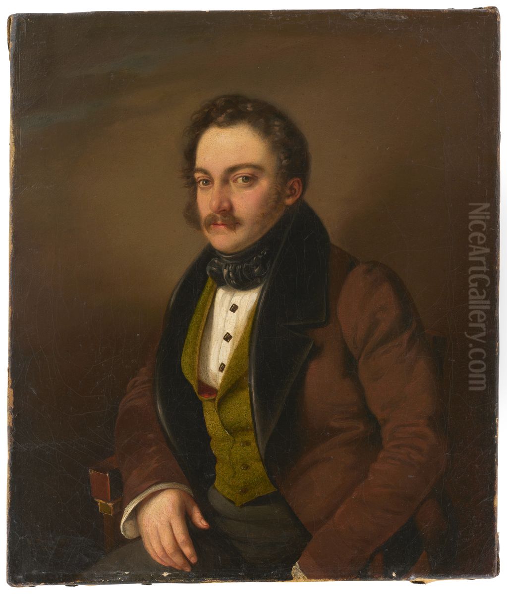 Prince Karl Egon II von Furstenberg Oil Painting by Johann Grund