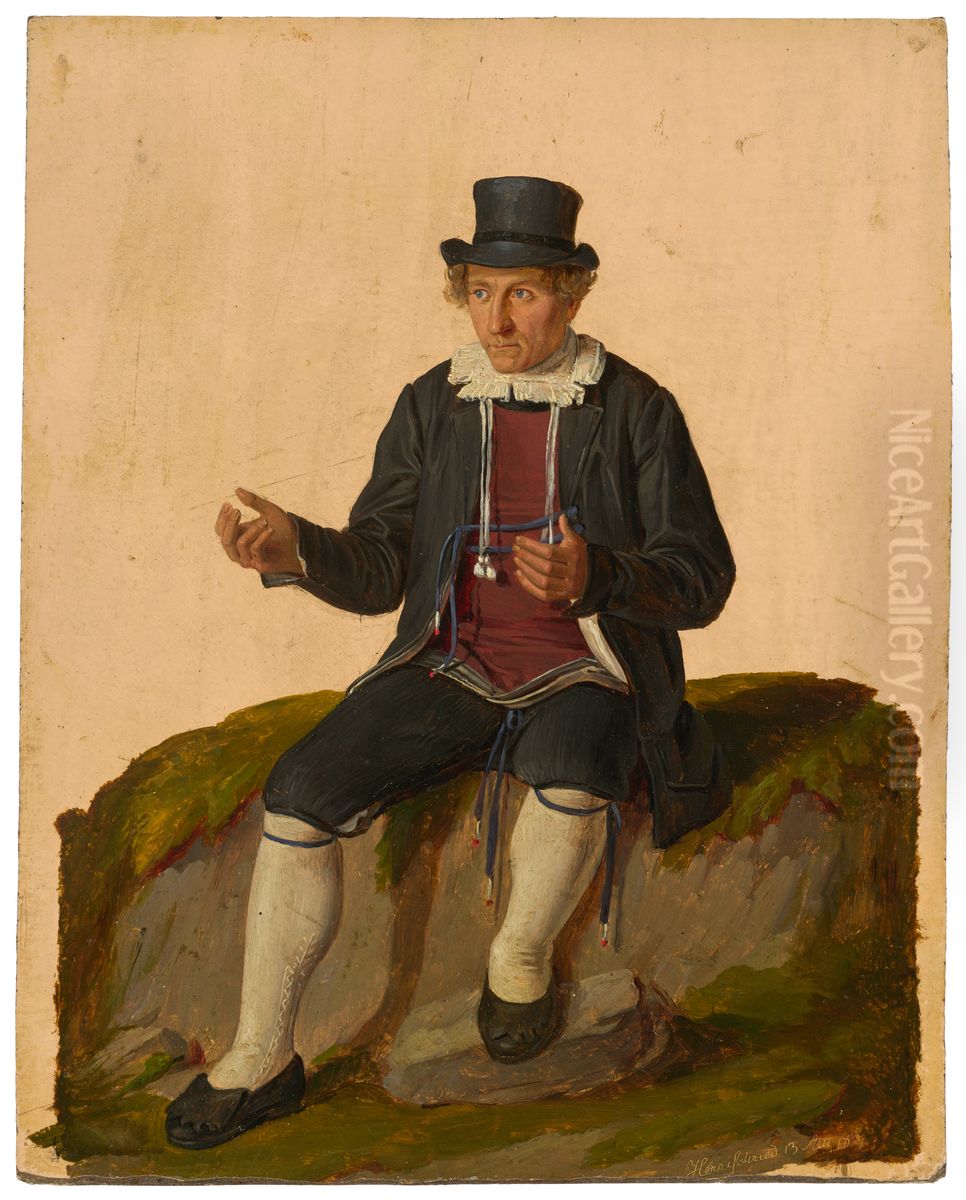 Homme du Hauenstein Oil Painting by Louis Coblitz