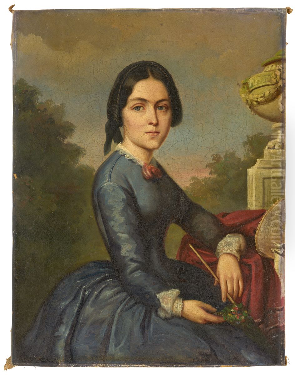 Portrait de dame Oil Painting by Dominik Weber