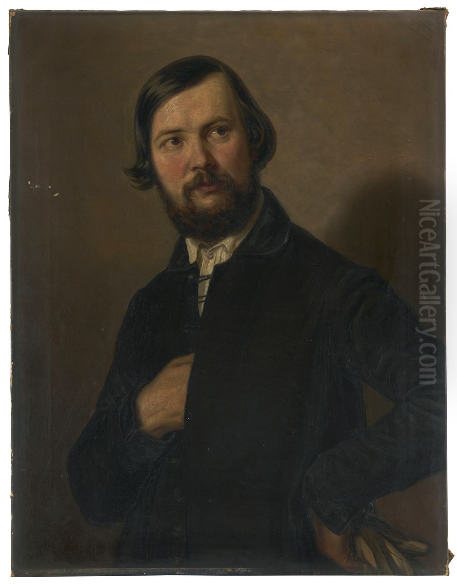 Portrat Franz Xaver Wagner Oil Painting by Wilhelm Durr the Elder