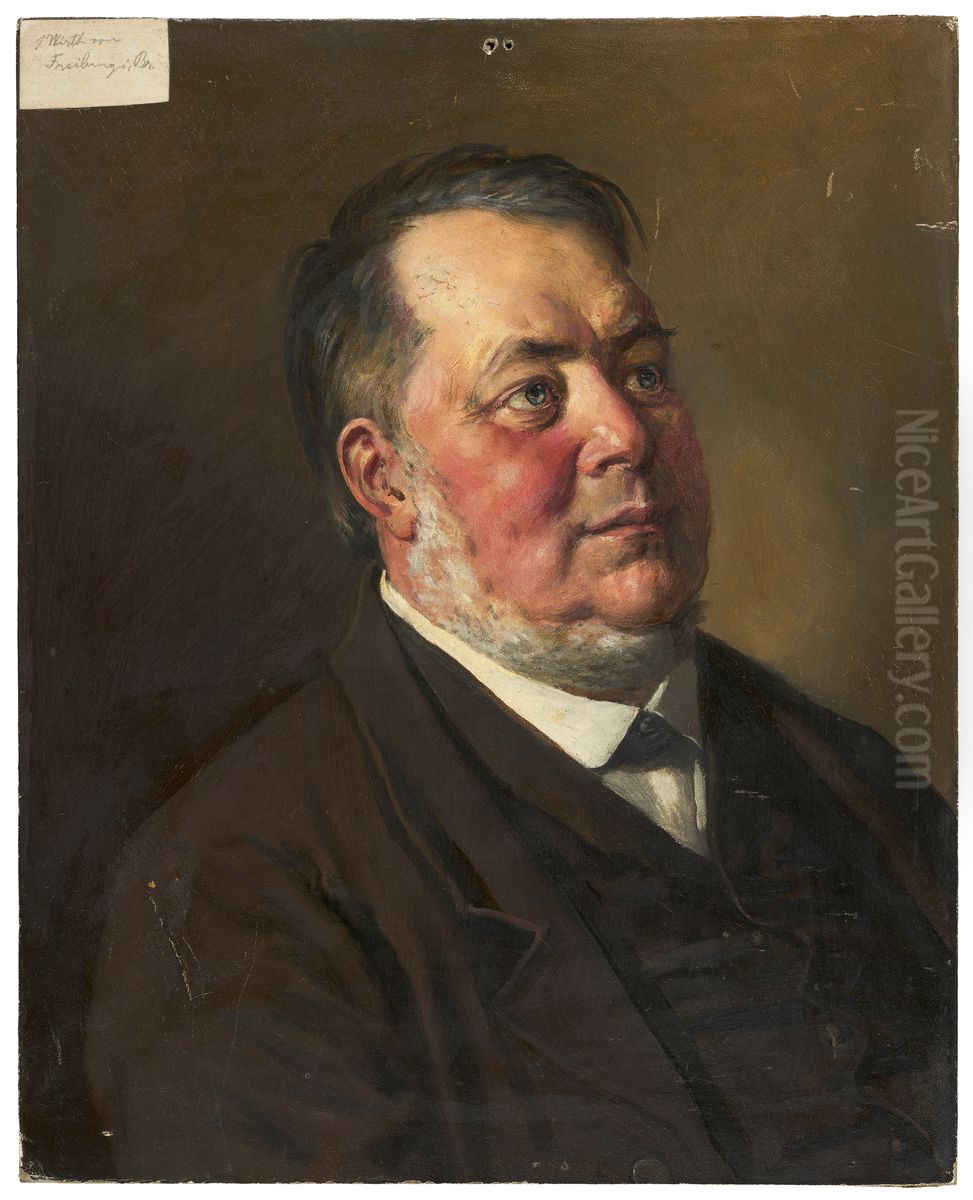 Portrat eines Wirtes aus Freiburg Oil Painting by Wilhelm Durr the Elder