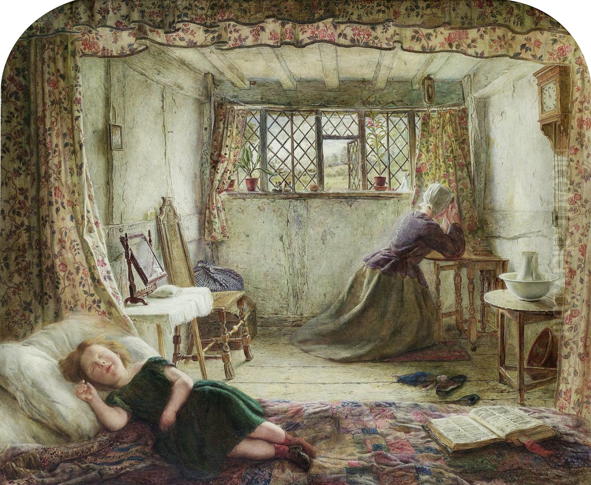 Morning prayer Oil Painting by Ebenezer Downard