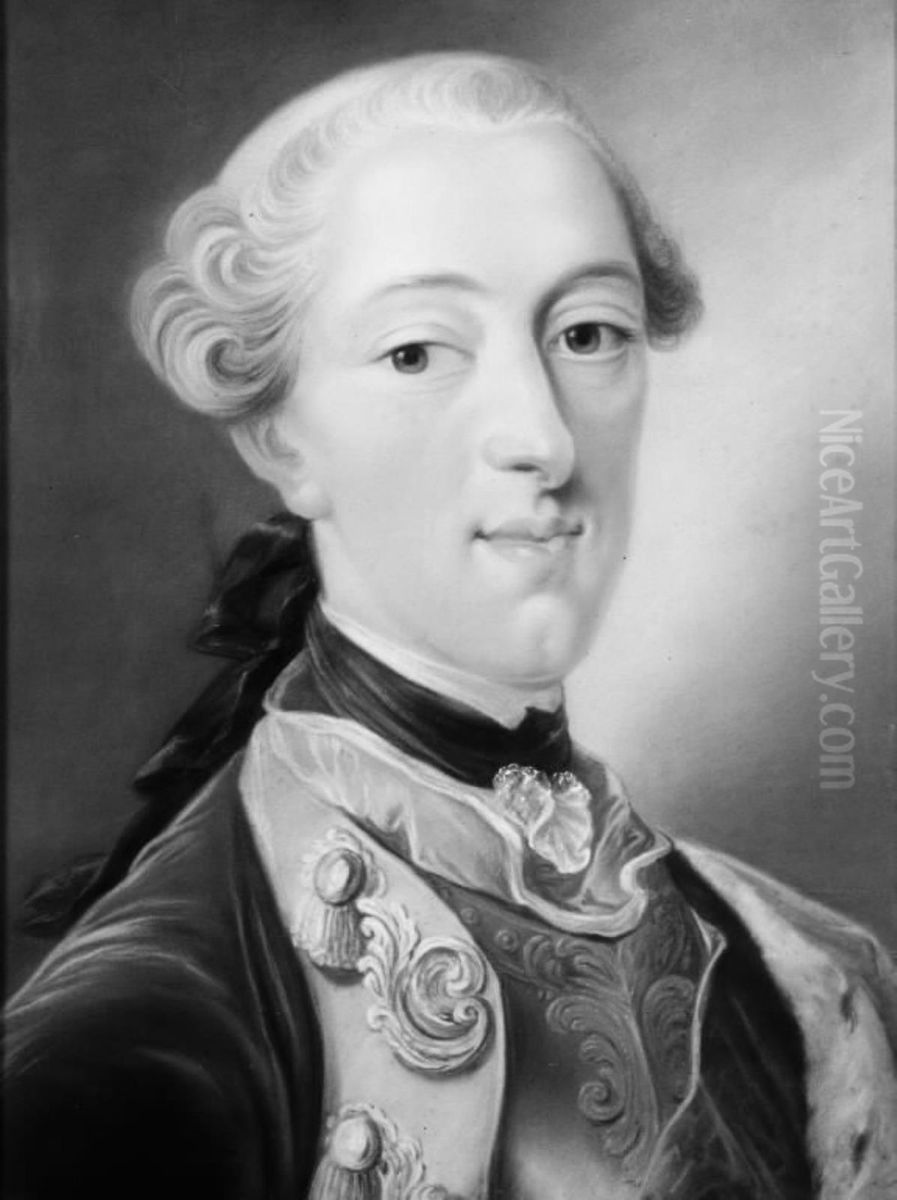 King Christian VII of Denmark. Oil Painting by Peder Als