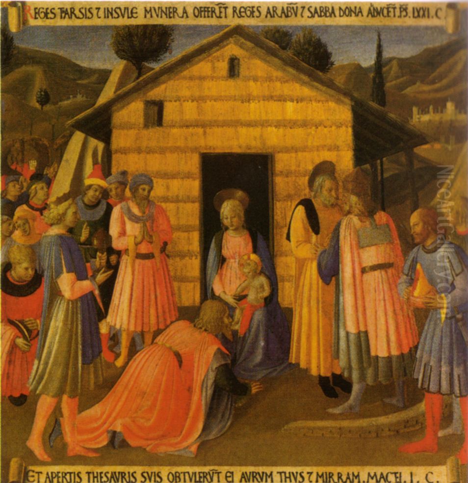 Anbetung der Konige Oil Painting by Fra Angelico