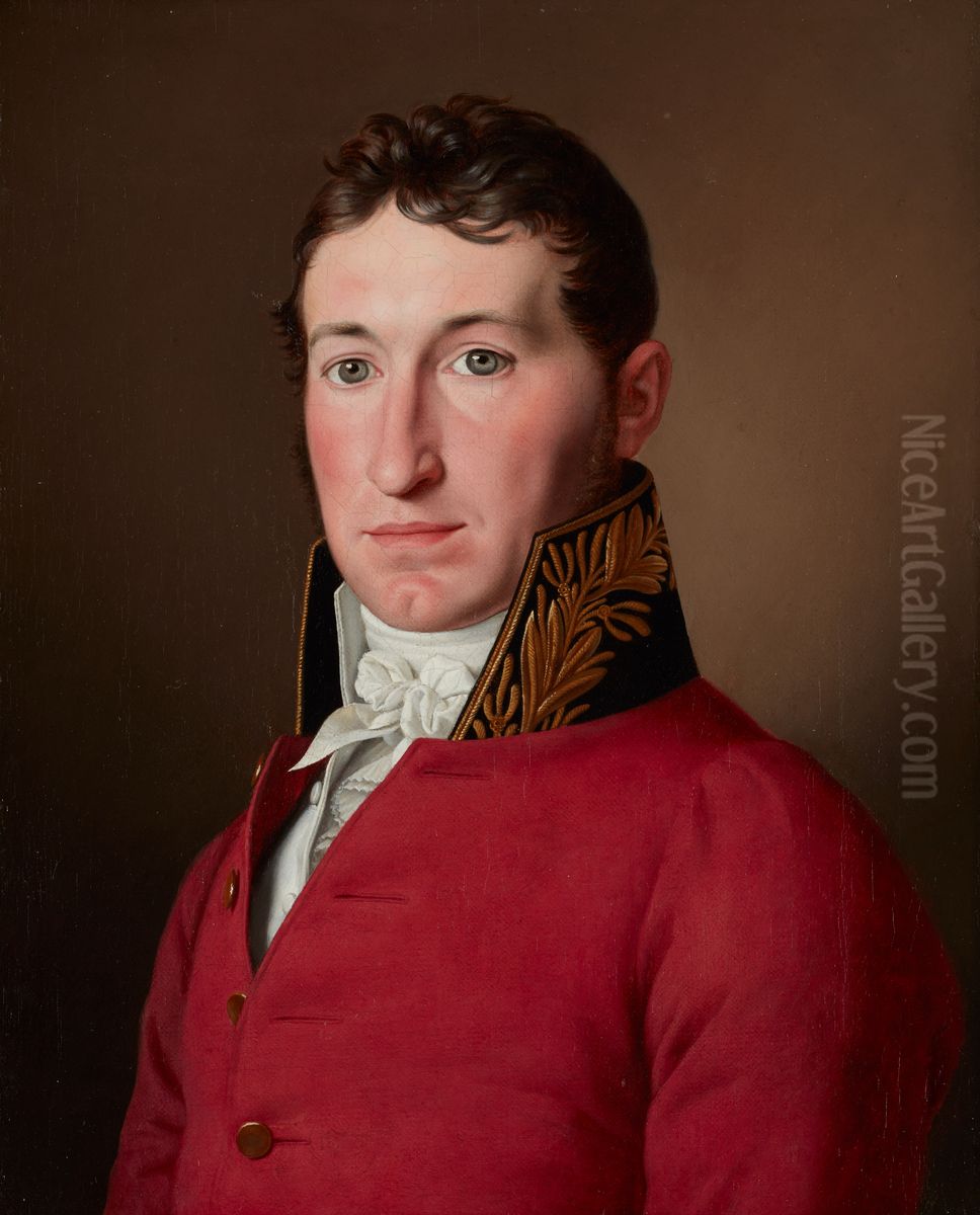 Frederik von Lowzow Oil Painting by Christoffer Wilhelm Eckersberg