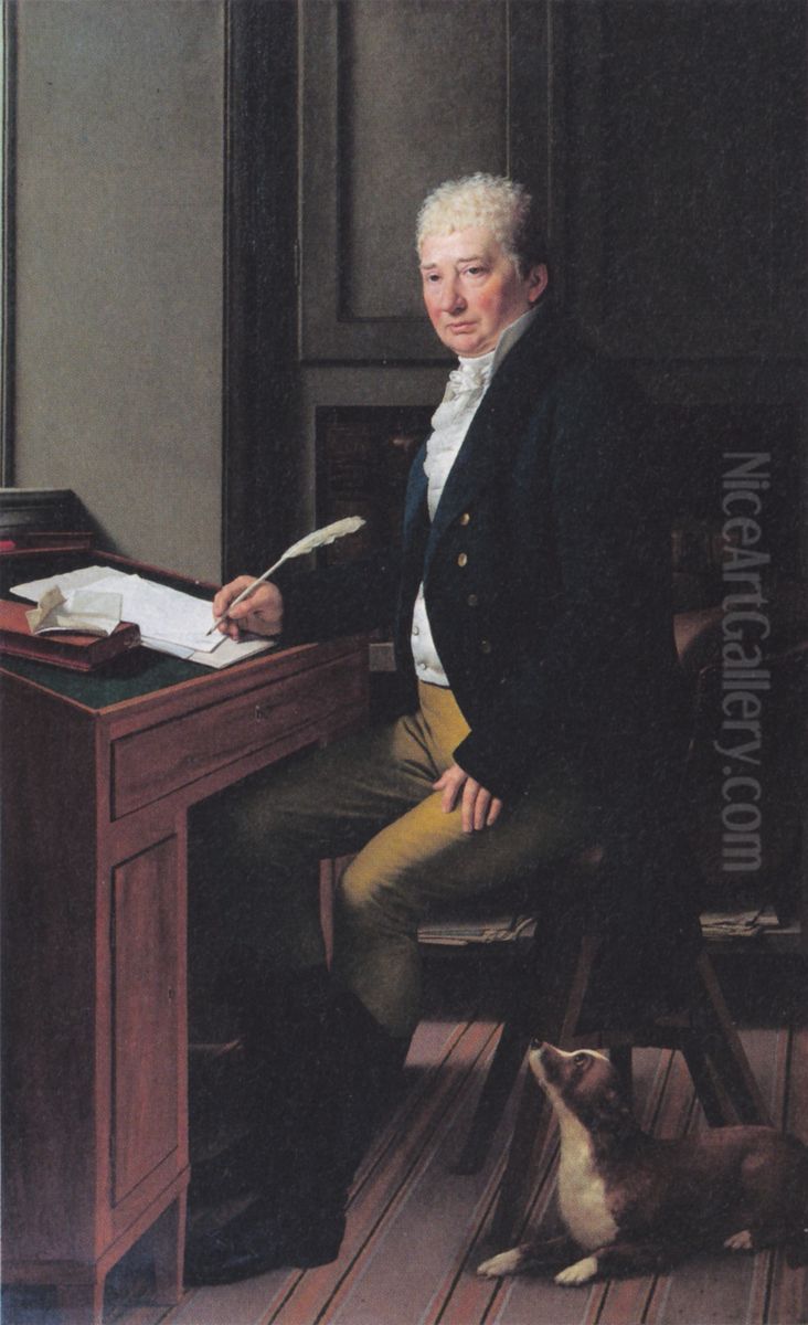 East India merchant Albrecht Ludwig Schmidt Oil Painting by Christoffer Wilhelm Eckersberg