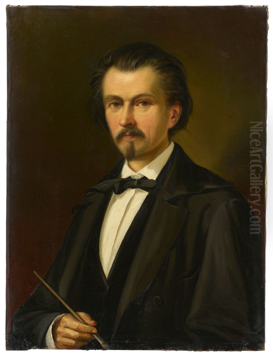 Self-portrait Oil Painting by Dominik Weber