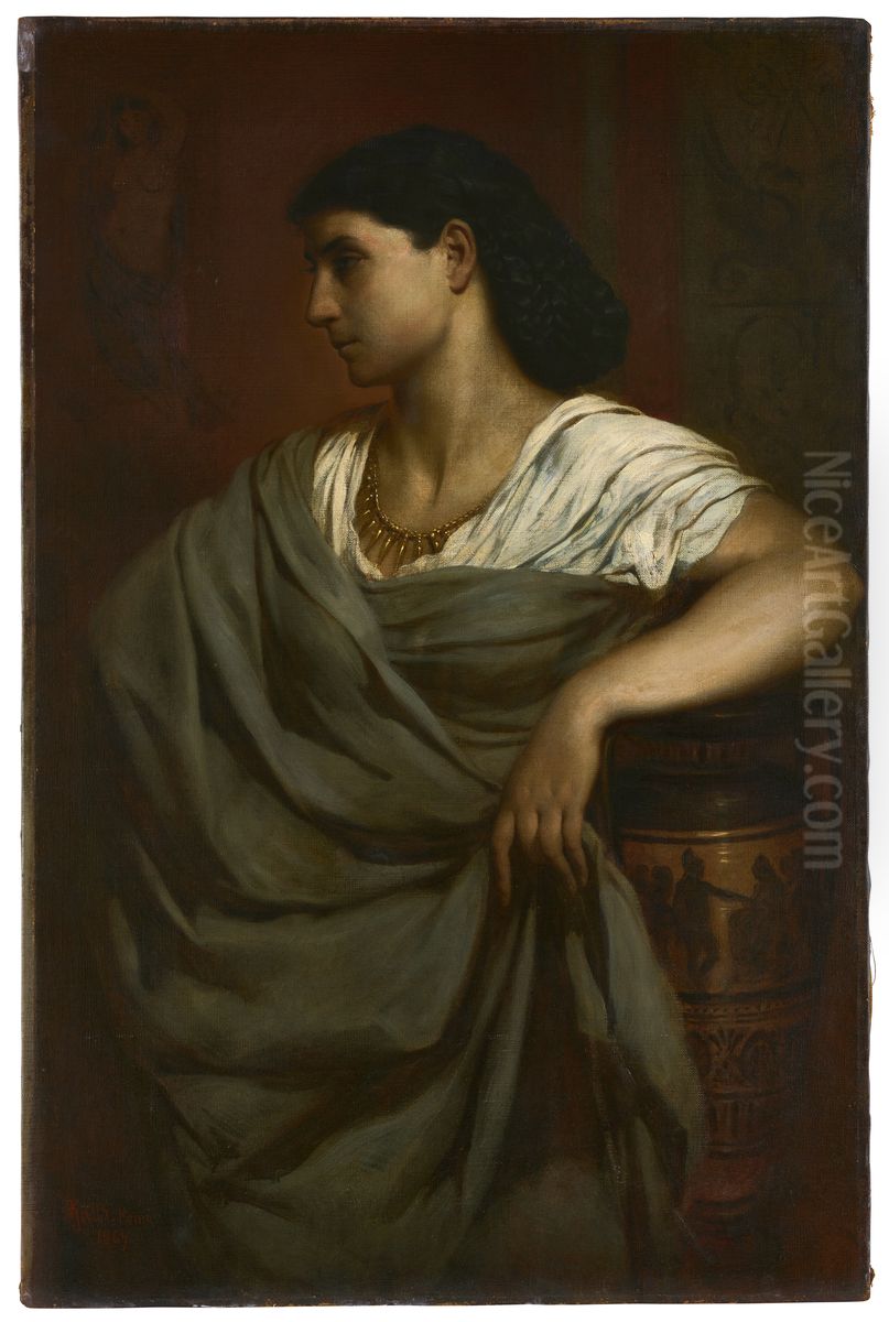 Portrait de Nanna Risi Oil Painting by Ferdinand Keller