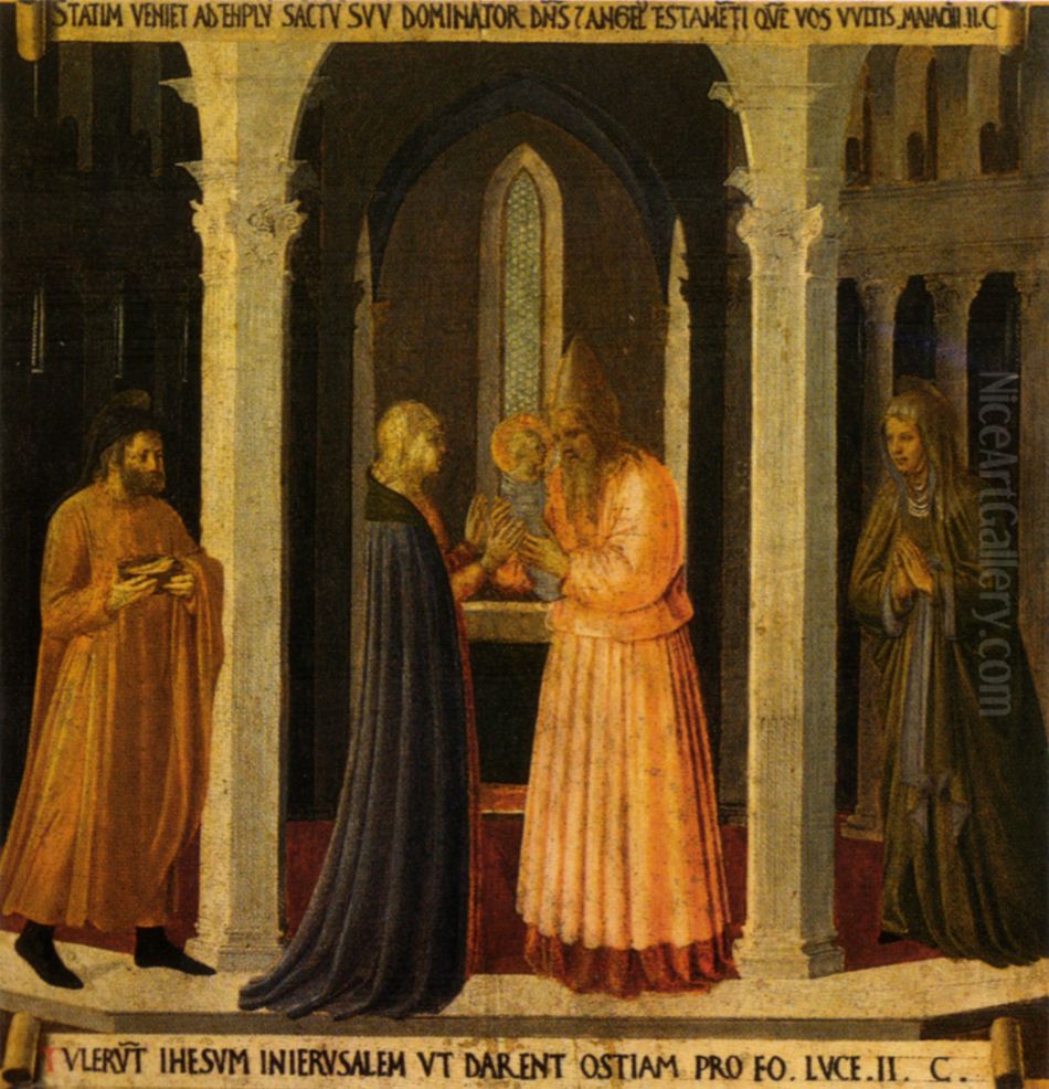 presentatio in tempio Oil Painting by Fra Angelico