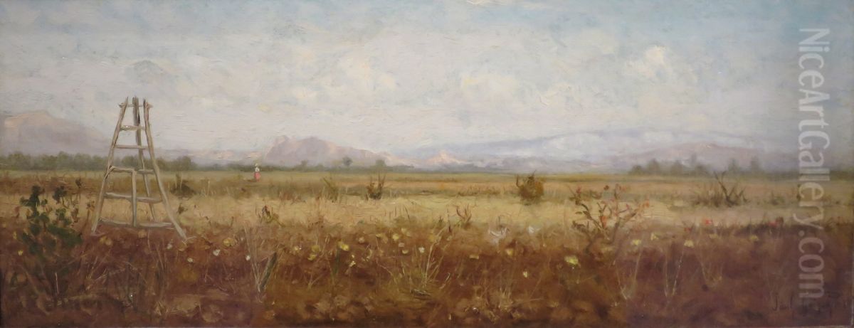 Landscape in Southern France Oil Painting by Paul Guigou