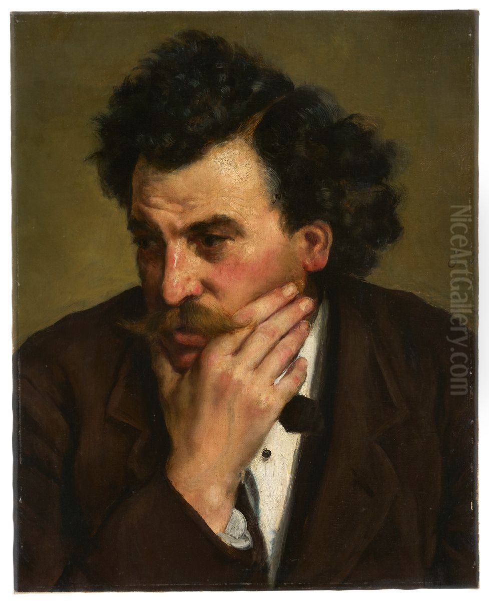 Portrait d'homme Oil Painting by Ernst Hanssler