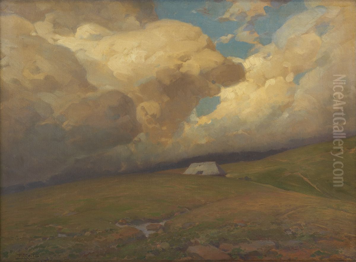 Ferme solitaire de la Foret-Noire Oil Painting by Fritz Reiss