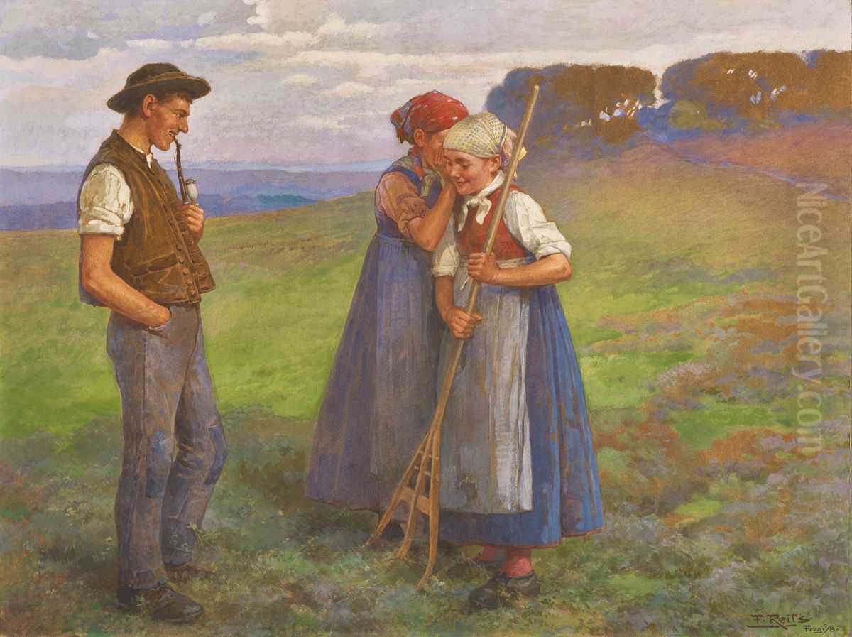 Secret Oil Painting by Fritz Reiss