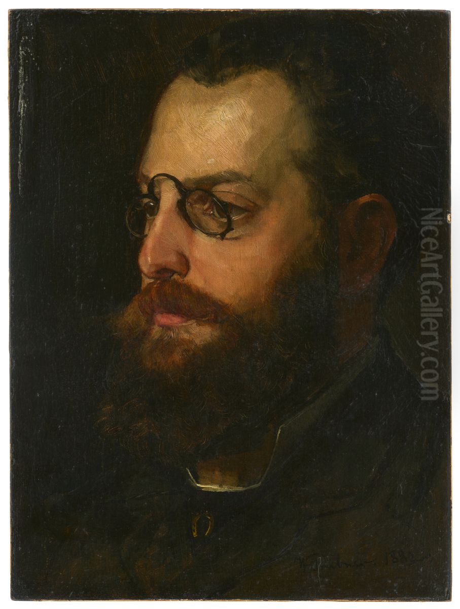 Portrait du poete Felix Philippi Oil Painting by Wilhelm Heinrich Trutbner