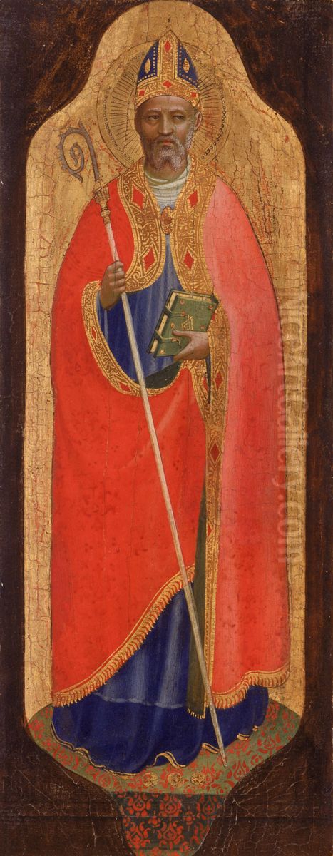 St. Nicholas of Myra Oil Painting by Fra Angelico