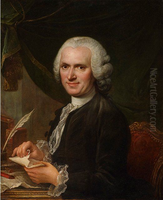 Portrait ofJean-Jacques Rousseau(1712-1778) Oil Painting by Francois Guerin