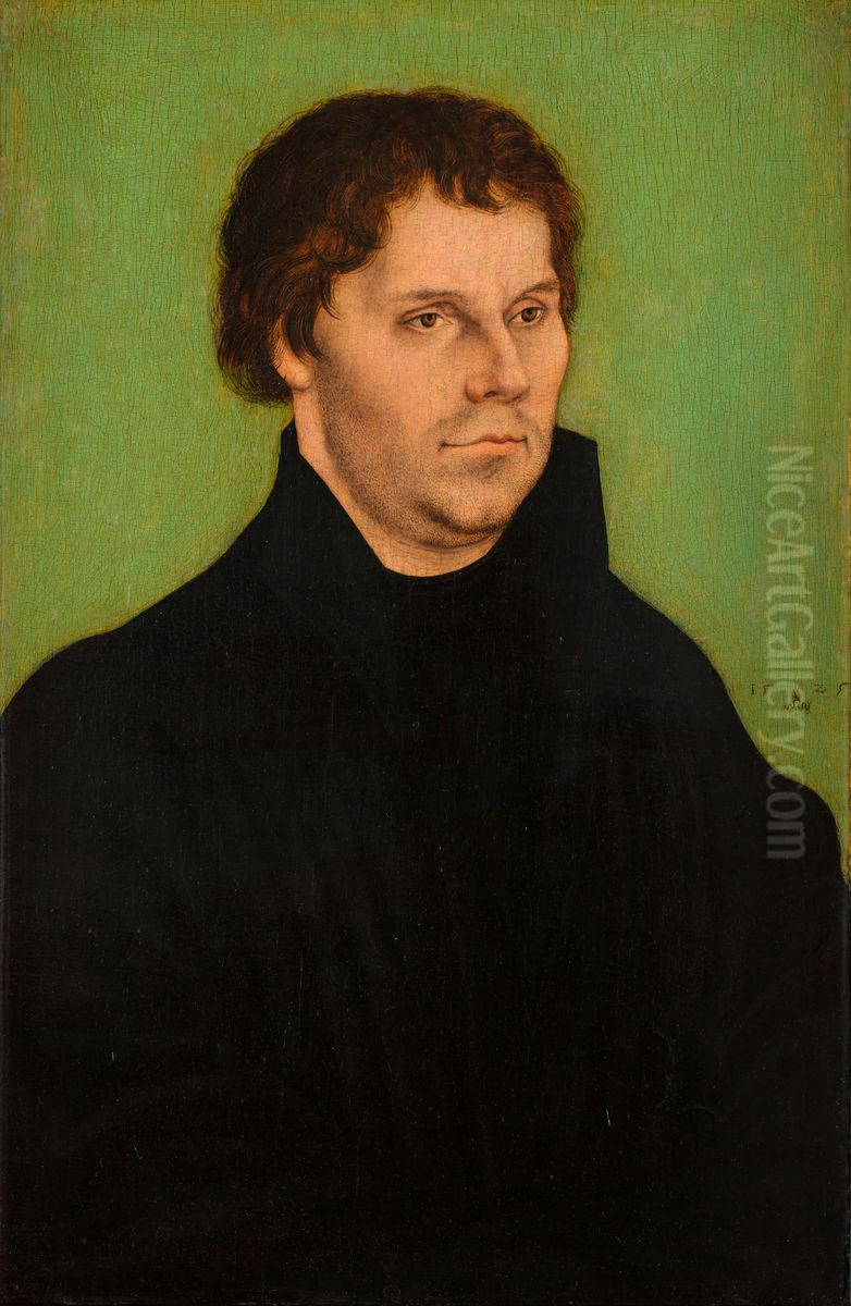 Portrait ofMartin Luther Oil Painting by Lucas Cranach the Elder