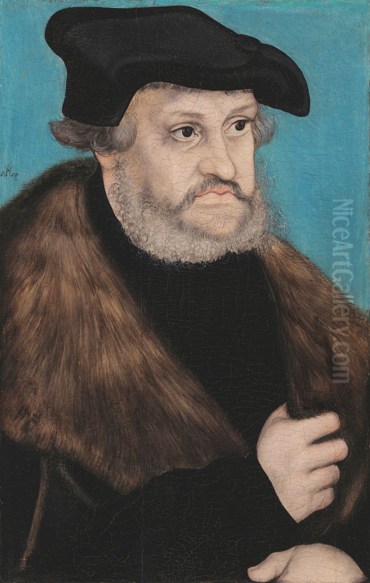 Friedrich III the Wise, Elector of Saxony Oil Painting by Lucas Cranach the Elder