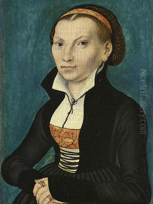 Katharina von Bora Oil Painting by Lucas Cranach the Elder