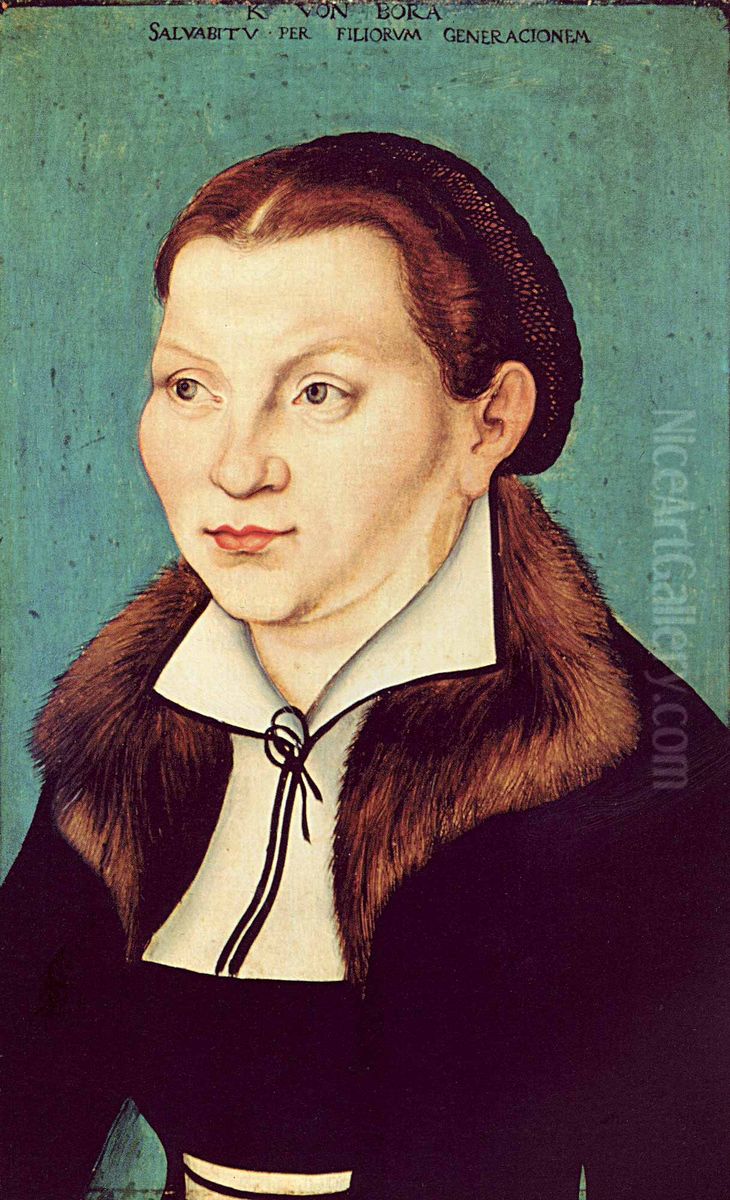 Katharina von Bora Oil Painting by Lucas Cranach the Elder