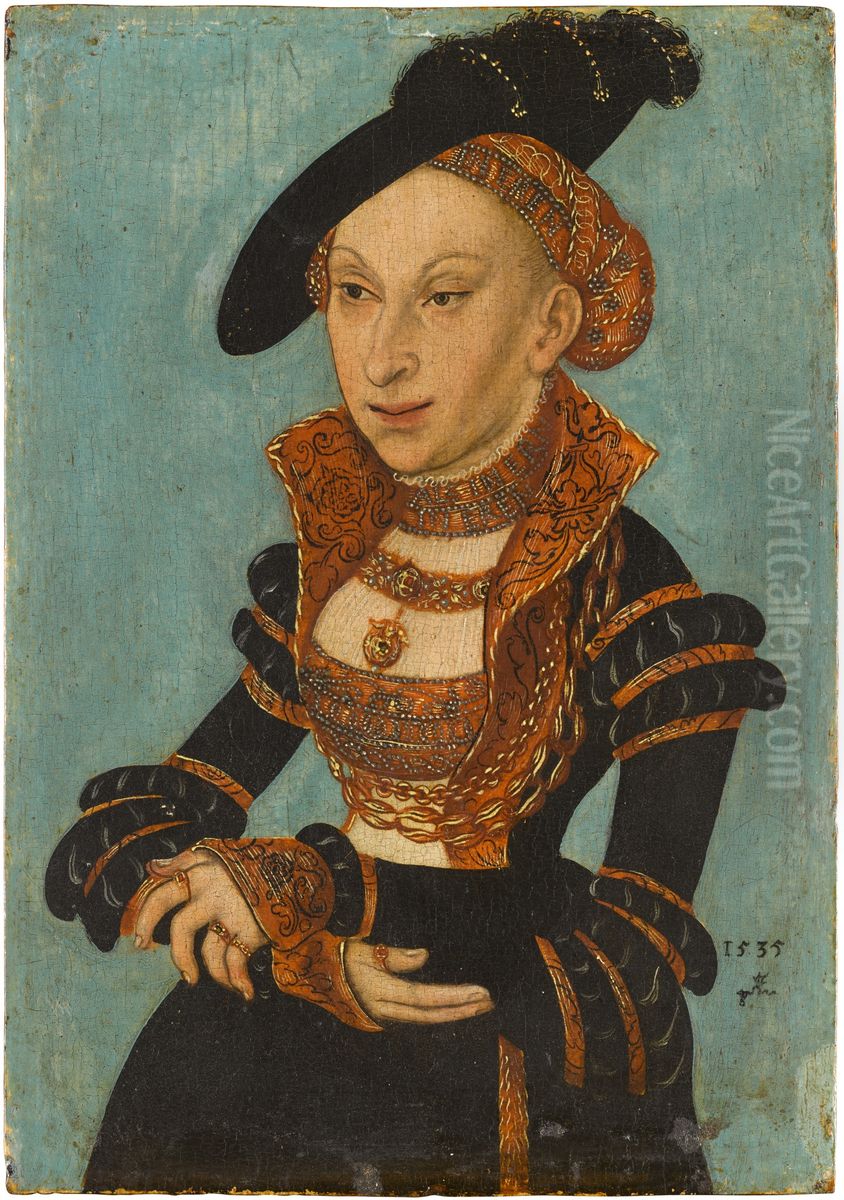 Sibylle von Cleve Oil Painting by Lucas Cranach the Elder