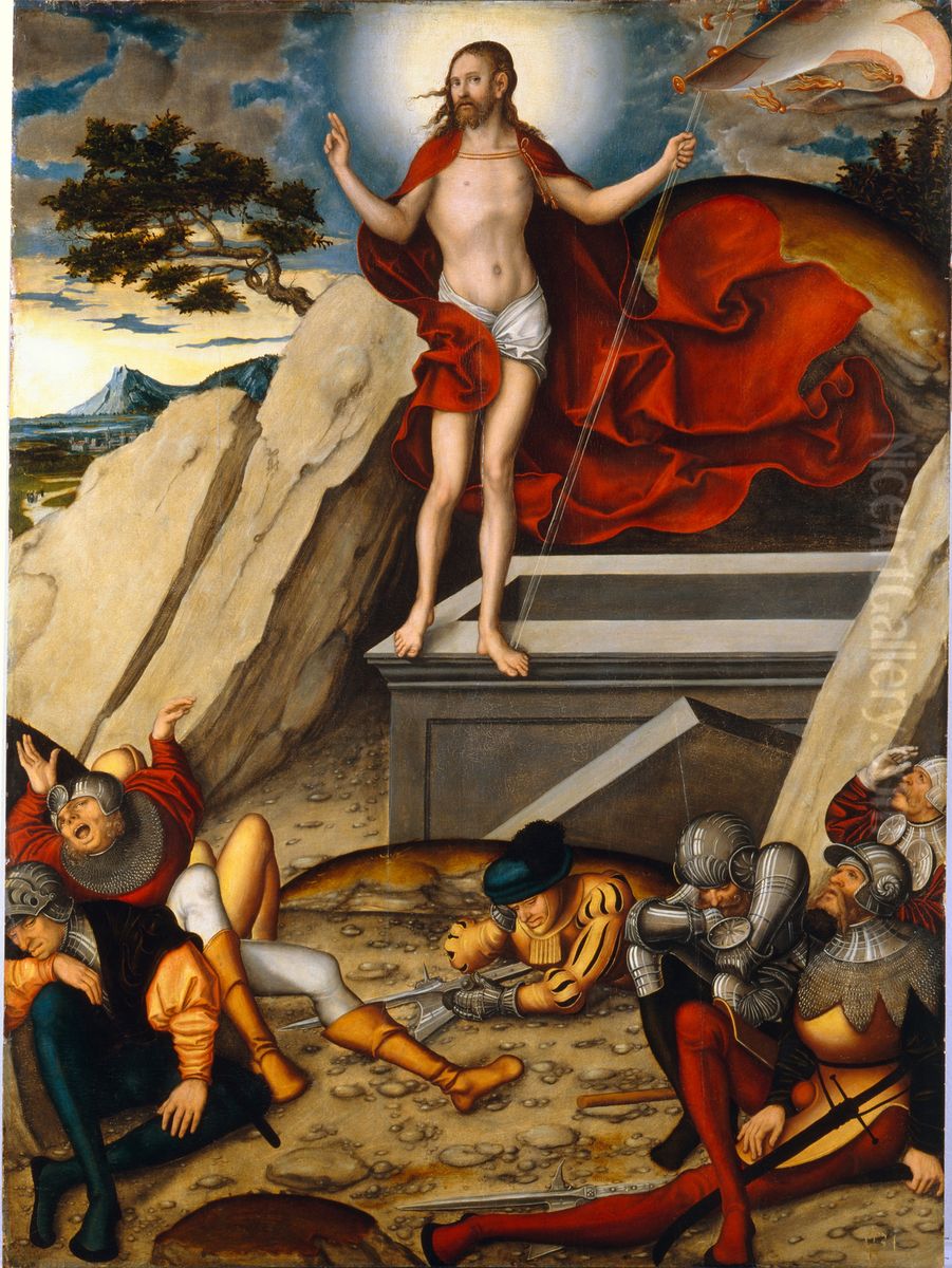 The Resurrection Oil Painting by Lucas Cranach the Elder
