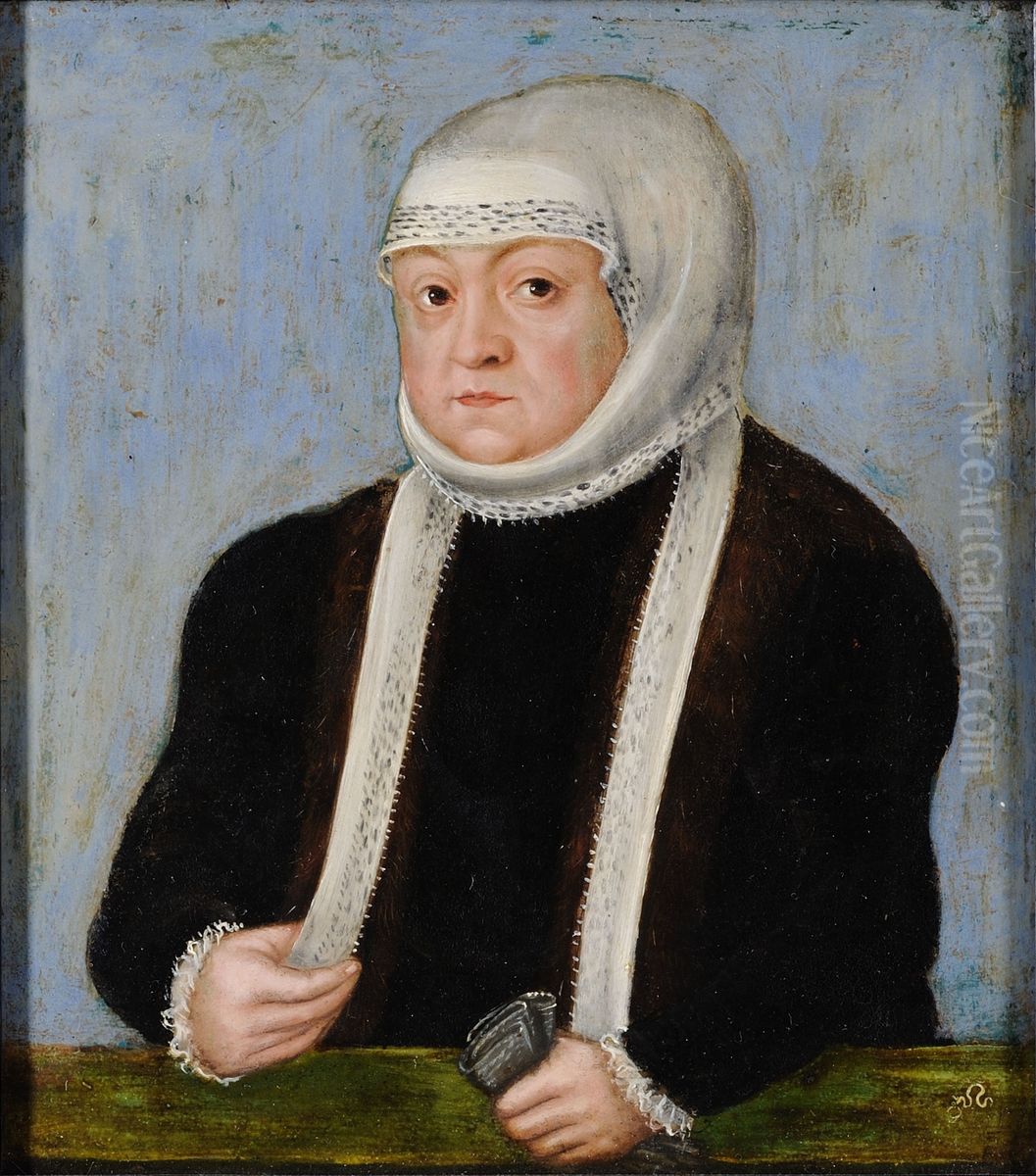 Portret Bony Sforza (1494-1557), zony Zygmunta Starego Oil Painting by Lucas The Younger Cranach