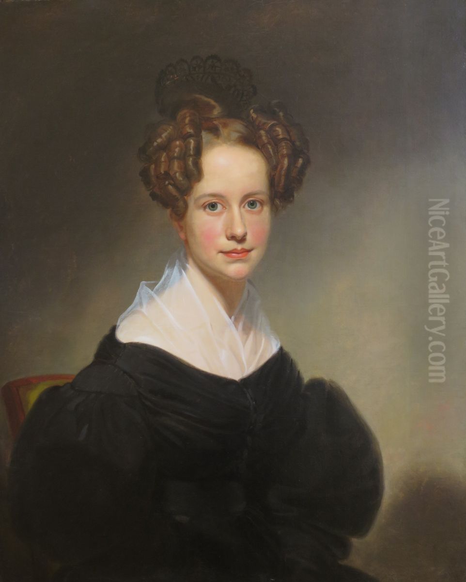 Portrait of Laura Colton Chapin Oil Painting by William Sidney Mount